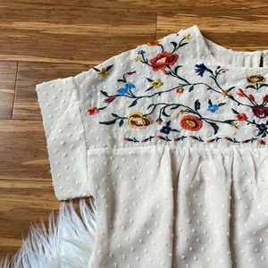 Roolee Pando Grove Flowy Embroidered Top